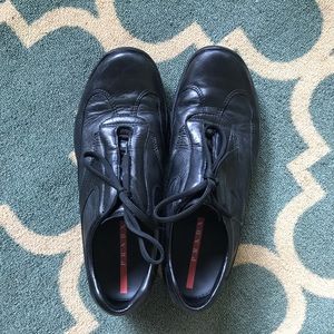 Prada Men’s America’s Cup Leather Sneakers